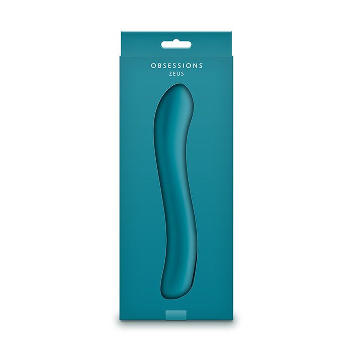 Vibrator Obsessions Zeus Rechargeable Silicon, 10 Moduri Vibrație & Waterproof - Dark Green