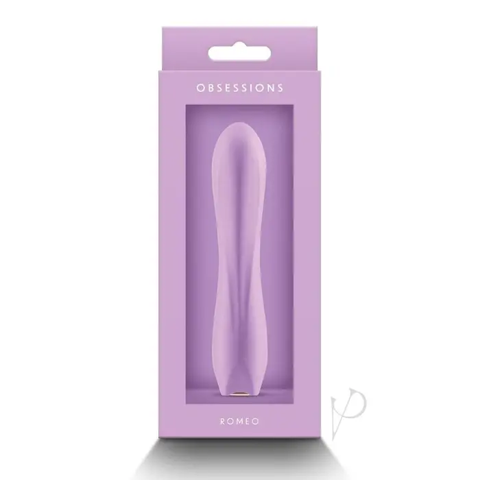 Vibrator  Obsessions Romeo Rechargeable Silicon, 12 Moduri Vibrație & Waterproof - Lavender