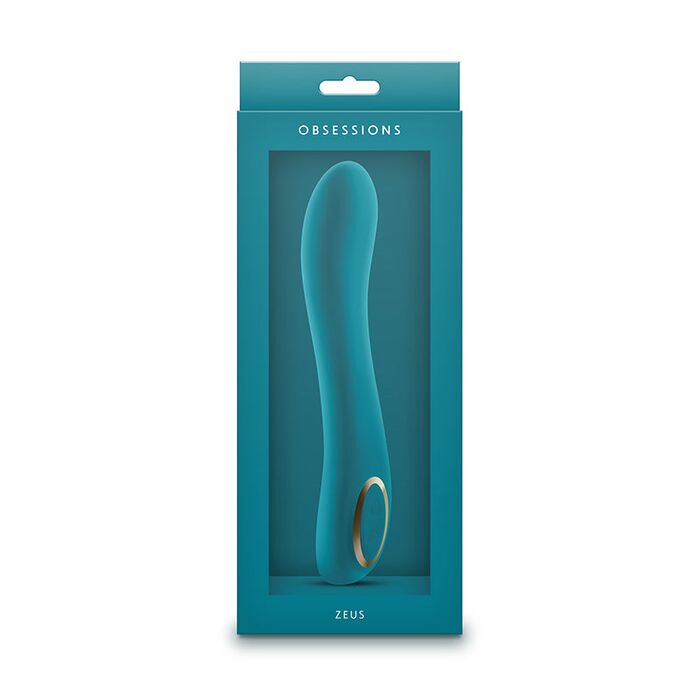Vibrator Obsessions Zeus Rechargeable Silicon, 10 Moduri Vibrație & Waterproof - Dark Green