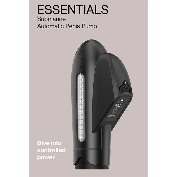 Pompa Penis Automata Essentials Submarine by Dreamtoys, Negru