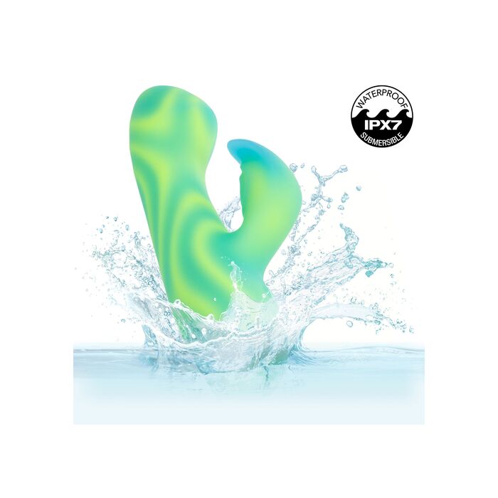 Vibrator Rabbit Twilight Tease by CalExotics Endless Summer, verde, vedere 4