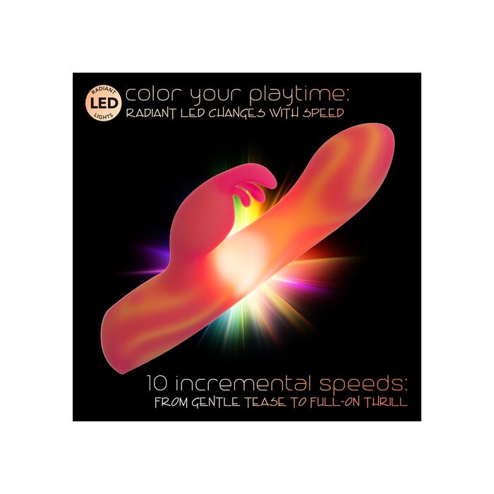 Vibrator Rabbit Moonlight Magic by CalExotics Endless Summer, portocaliu, vedere 5
