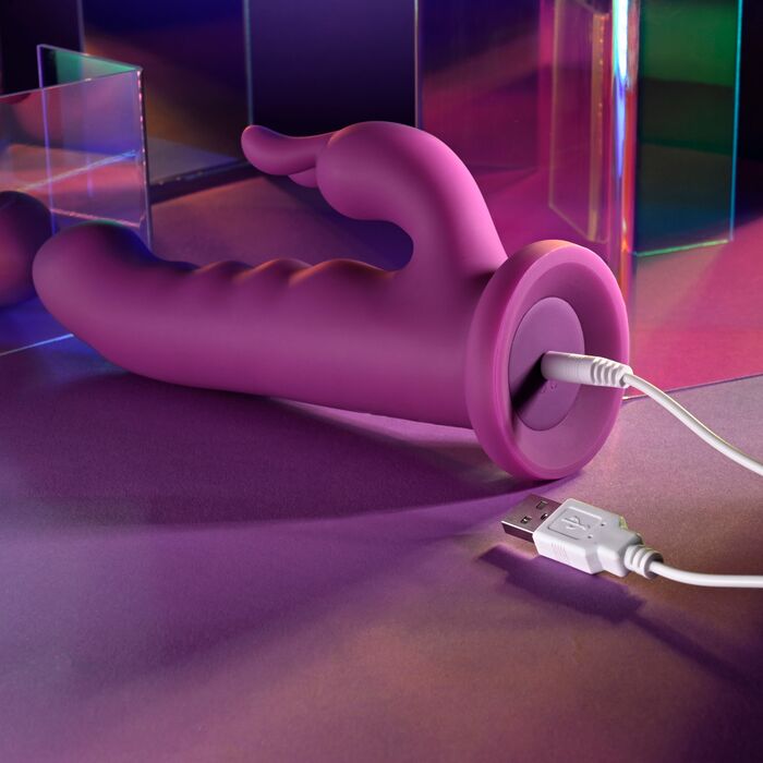 Vibrator Rabbit Rotativ Fluffle by Evolved Playboy, Mov, 10 Viteze