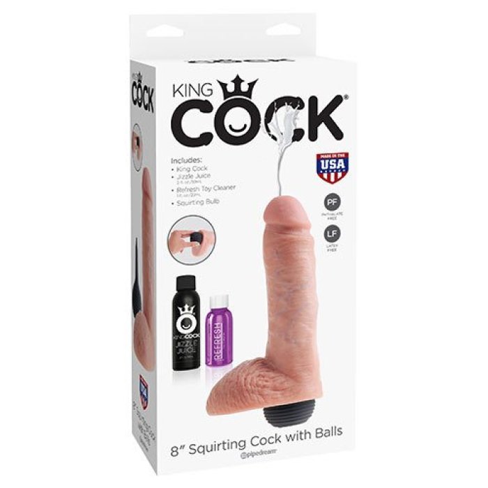 Dildo Pipedream "King Cock Squirter"  20,3 cm - Natural##