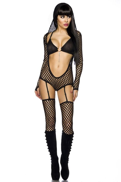 Saresia Outfit Body - Negru - vedere laterala