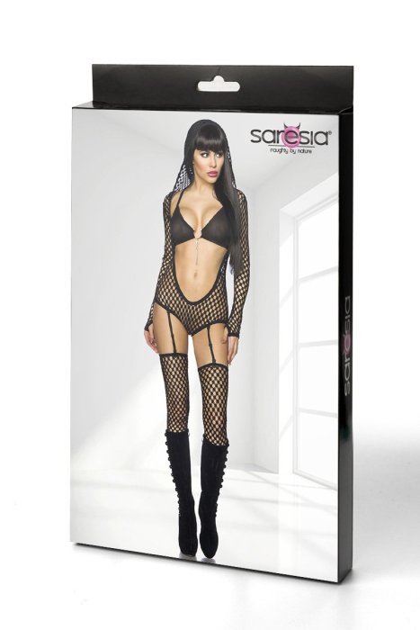 Saresia Outfit Body - Negru - dimensiuni complete