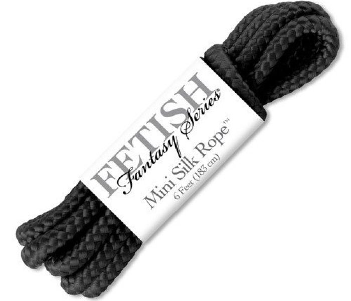 Sfoara Bondage Pipedream "Mini Silk Rope" 1,83 Metri - Negru