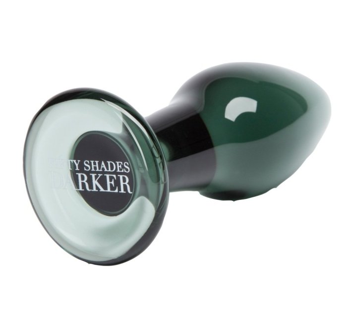 Fifty Shades Of Grey - Plug Anal Sticla Darker Glass - culoare si material
