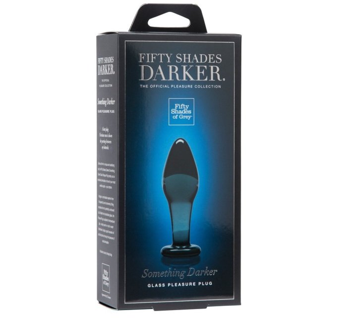 Fifty Shades Of Grey - Plug Anal Sticla Darker Glass - detaliu finisaj