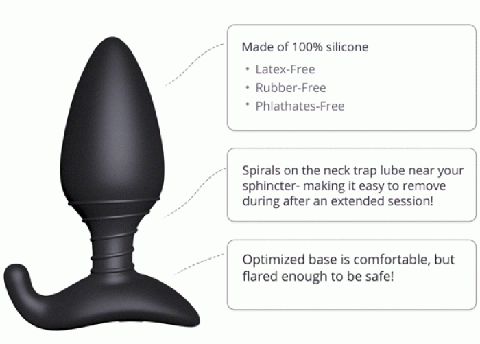 Lovense - Hush Butt Plug - culoare si material