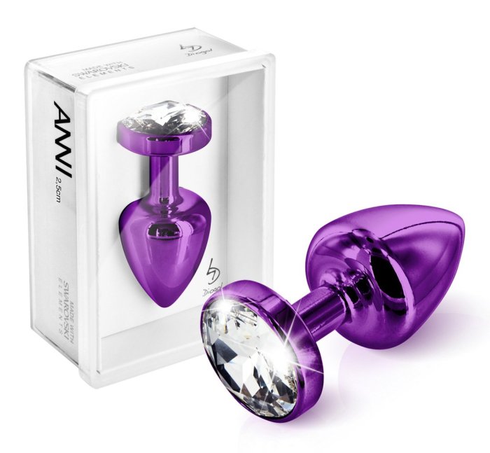 Butt Plug ANNI Round T1 Dark Purple - culoare si material
