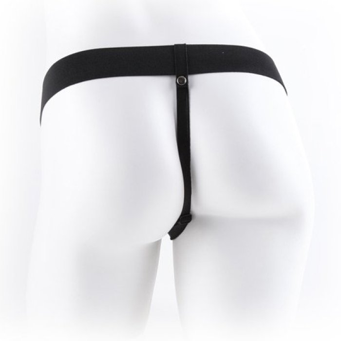 9 Inch StrapOn Prelungitor Penis Barbati, cu vibratii - vedere laterala