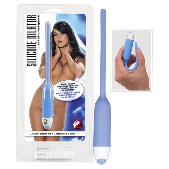 Vibrator You2Toys »Dilator« 19 cm - Albastru