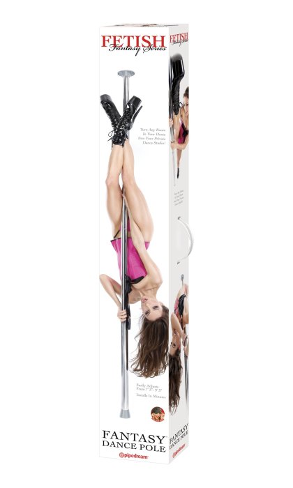 Bara Striptease Pipedream Fantasy "Dance Pole" 2,75 m - Argintiu