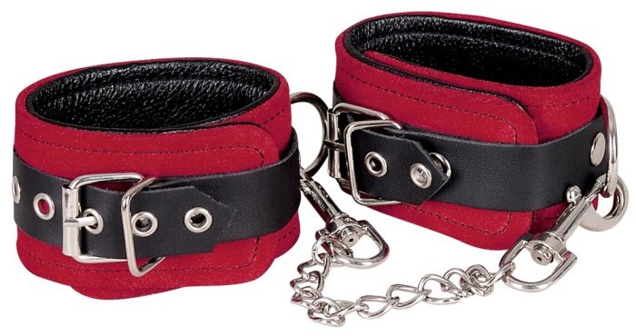 Catuse Picioare Piele ZADO "Wild Thing" - Rosu##
