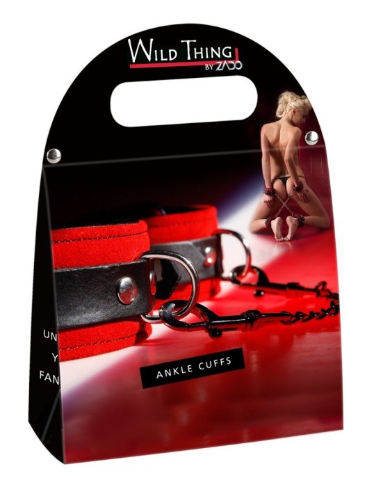 Catuse Picioare Piele ZADO "Wild Thing" - Rosu##