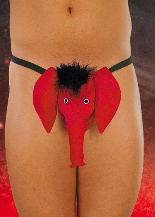 Chilot Funny Elefant cu Trompa Rosu