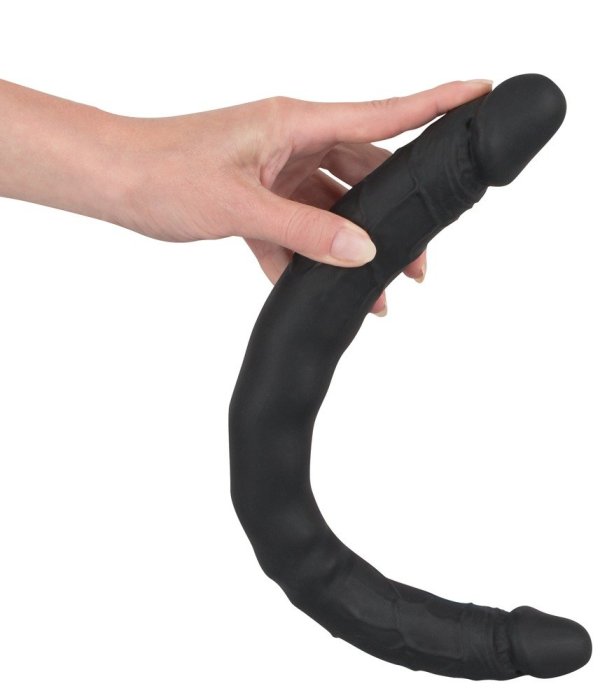 Dildo Dublu Bad Kitty "Double Dong" 40 cm - Negru