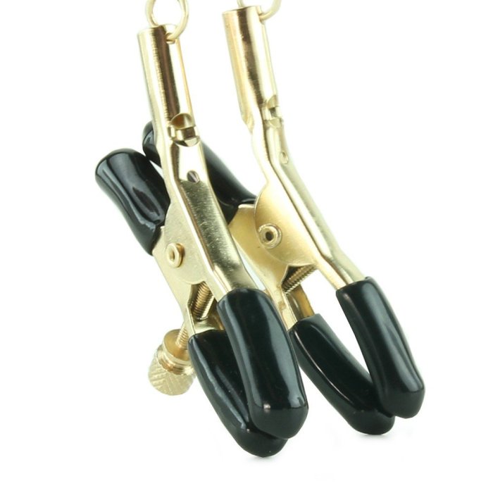 Lant Sfarcuri Nipple Clamp Gold Chain - detaliu finisaj
