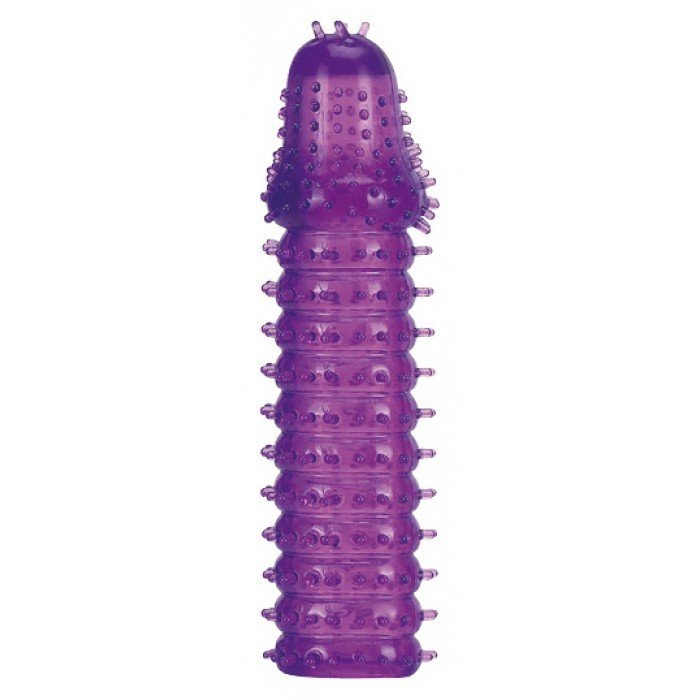 Prelungitor Penis Seven Creation »Super Stretch« 14,5 cm - Violet - detaliu finisaj