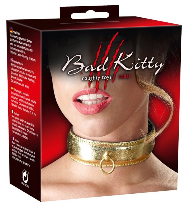 Zgarda Femei Bad Kitty - Galben