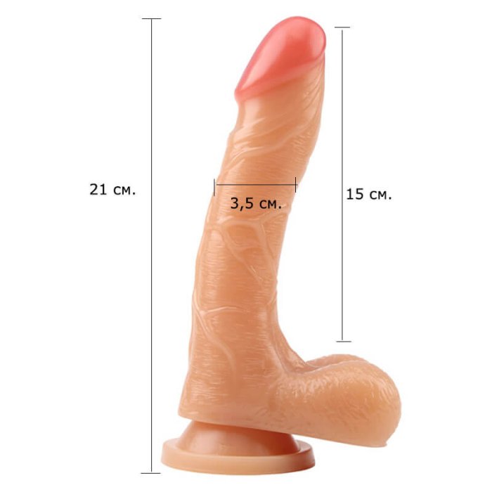 21 cm Dildo Realistic Poem - detaliu design