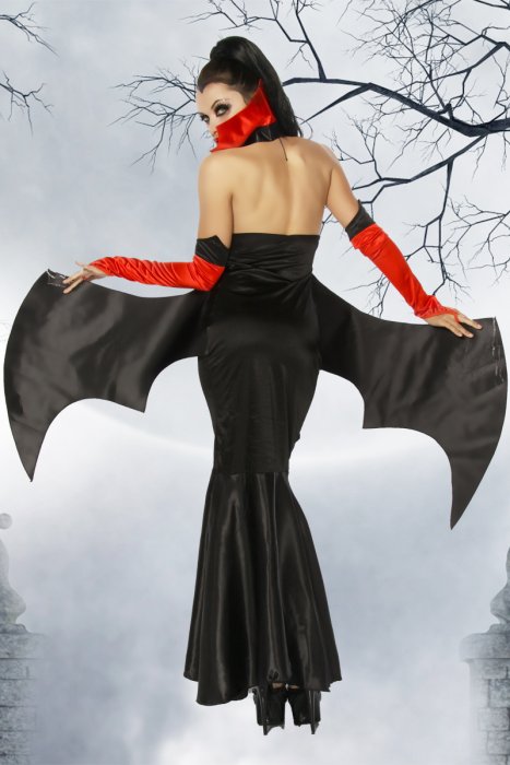 Costum Vampir Rochie Halloween Mask Paradise - Rosu