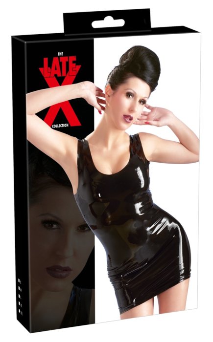 Rochie Latex Negru Desire - detaliu finisaj