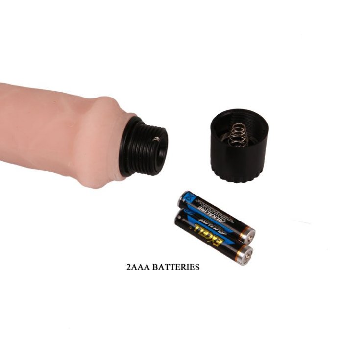 Vibrator Baile »Cock Satisfaction«  20 cm - Natural - vedere spate