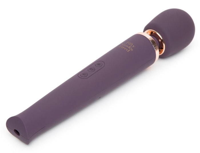 Fifty Shades Freed Massage Wand Awash with Sensation - culoare si material