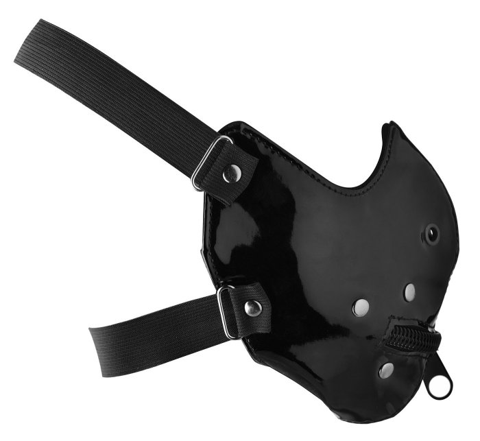Masca Master Series "Lektor Zipper Mouth Muzzle" - Negru##