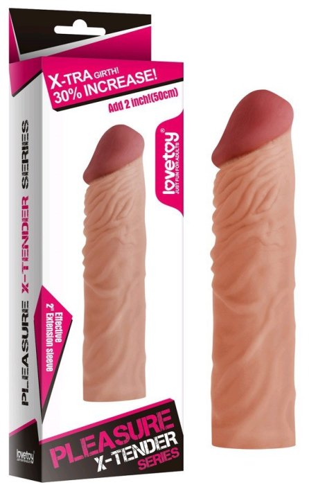 Prelungitor Penis Lovetoy »Pleasure X Tender« 19 cm - Natural