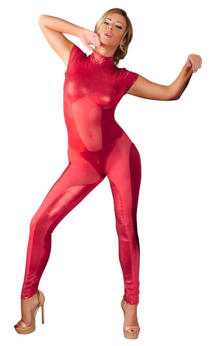 Salopeta Overall Latex - Rosu