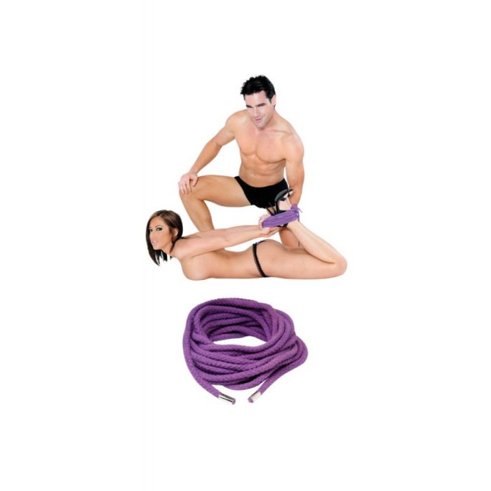 Sfoara Purple Bondage 10m + Masca Ochi - culoare si material