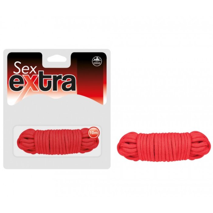 Sfoara Bondage NMC "Extra Love Rope" 10 Metri - Rosu##