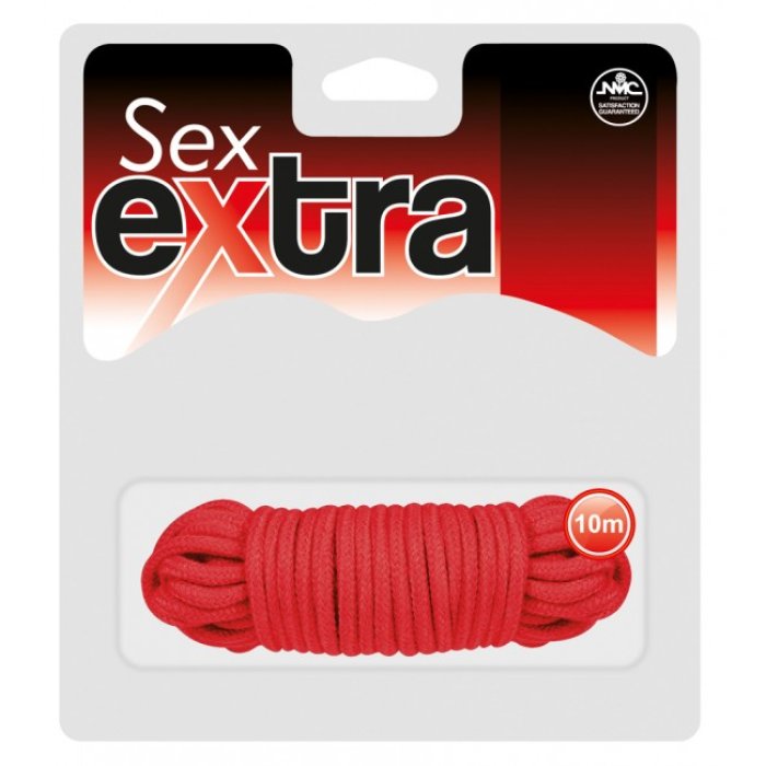 Sfoara Bondage NMC "Extra Love Rope" 10 Metri - Rosu