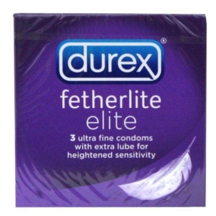 Prezervative Durex Fetherlite Elite, 3 Buc - vedere frontala