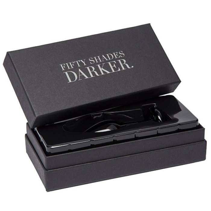 Fifty Shades Of Grey - Plug Anal Sticla Darker Glass - vedere laterala