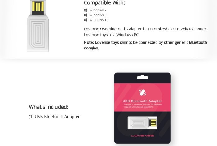 Adaptor USB Lovense Alb##
