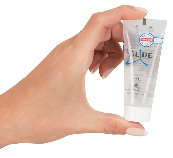 Lubrifiant Anal Just Glide 20ml - culoare si material