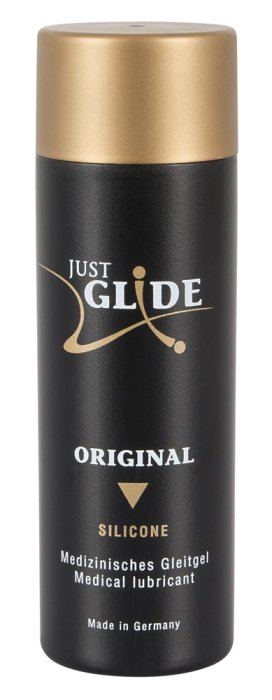 Lubrifiant Intim Vegan Just Glide Silicone, 100ml - vedere frontala