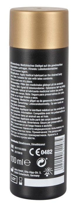 Lubrifiant Intim Vegan Just Glide Silicone, 100ml - detaliu design