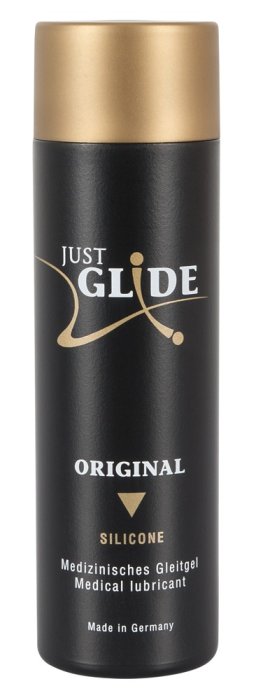 Lubrifiant Intim Vegan Just Glide Silicone, 200ml - vedere frontala