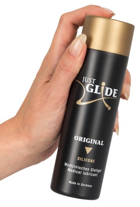 Lubrifiant Intim Vegan Just Glide Silicone, 200ml - culoare si material