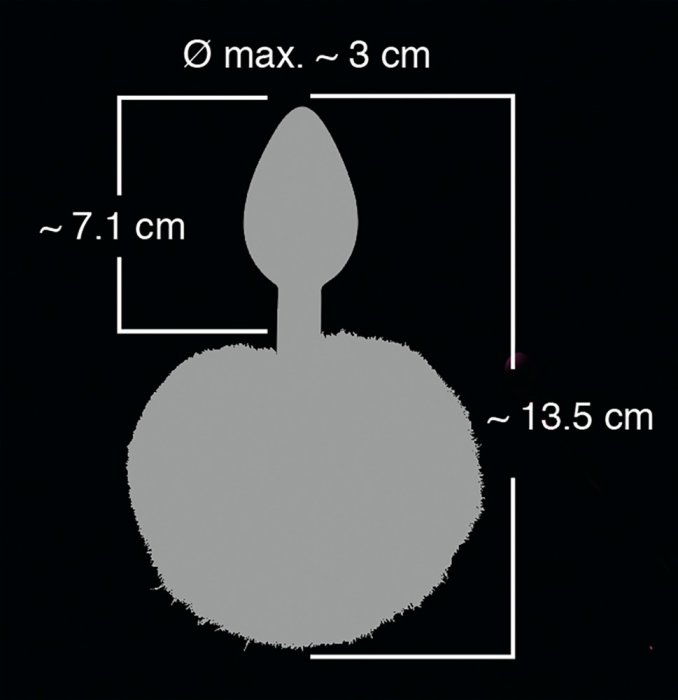 Butt Plug You2Toys "Colorful Joy Bunny Tail" 6 cm - Roz##