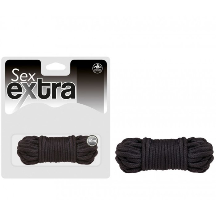 10 Metri Sfoara Neagra Bondage Love Rope Black - culoare si material