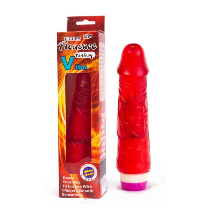Vibrator Baile »Fantasy Vibe« 19,5 cm - Rosu - vedere frontala