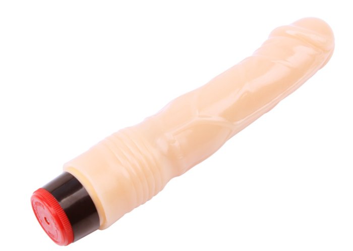Vibrator Natural Flesh Real Skin 23cm - culoare si material