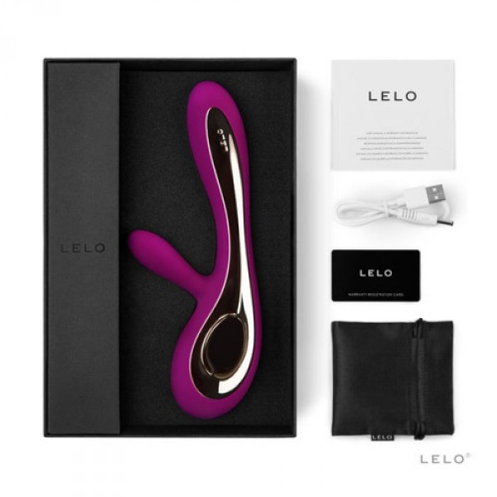 Vibrator LELO »Insignia Soraya« 22 cm - Roz - detaliu finisaj