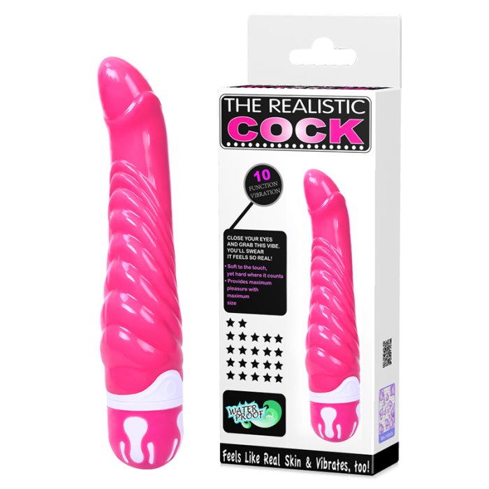 Vibrator Roz Realistic Cock - vedere frontala